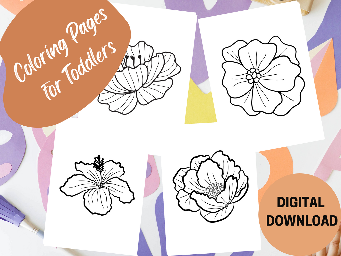 Flower Power: Dive into Colouring Fun with Our Floral Adventure Book!