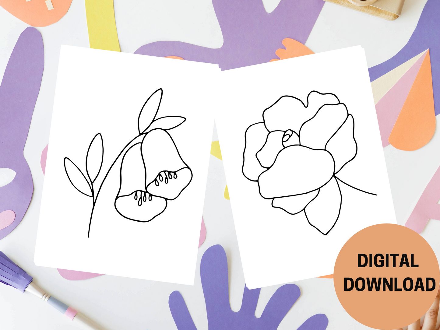 Flower Power: Dive into Colouring Fun with Our Floral Adventure Book!