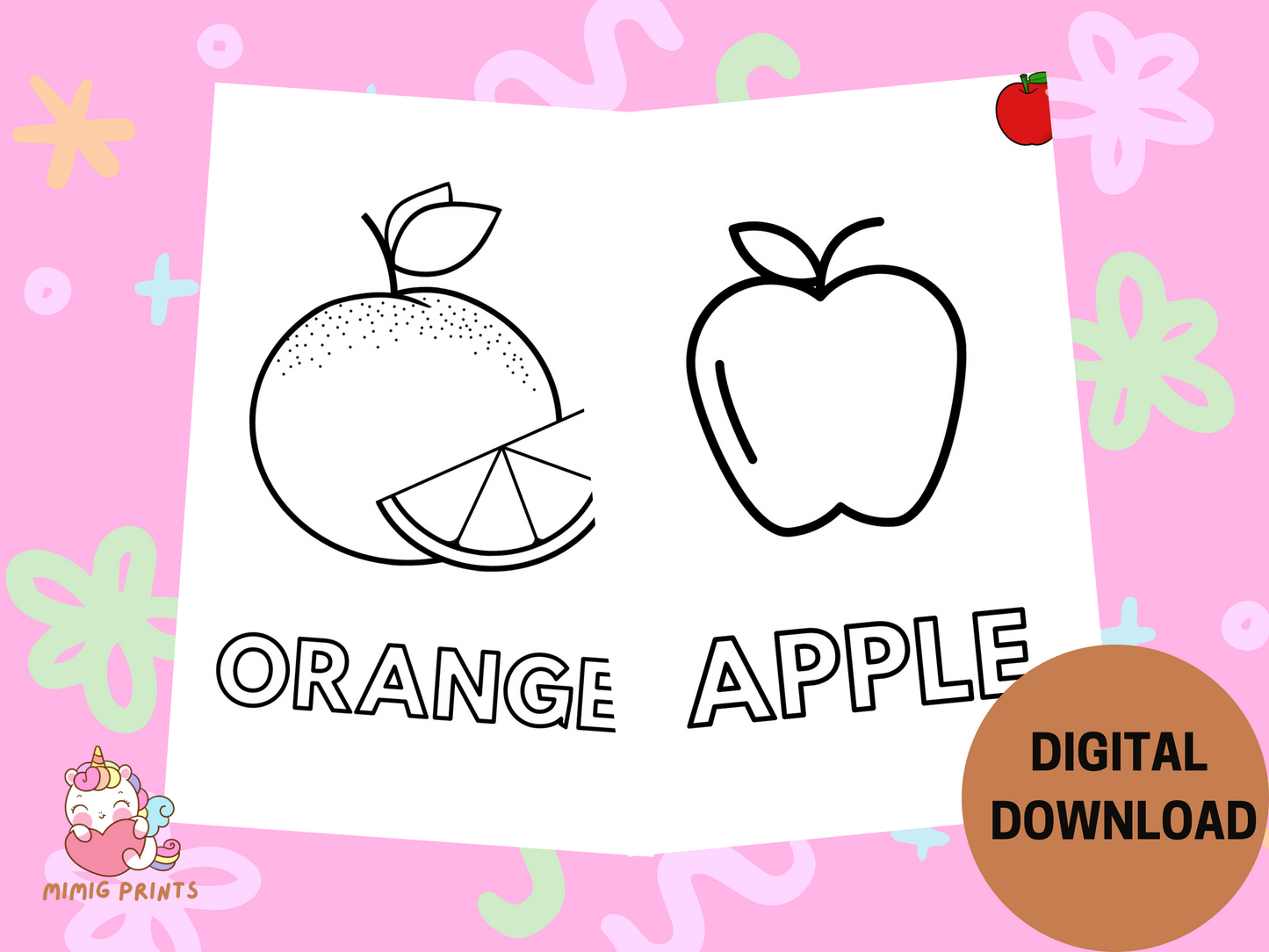 Juicy Fun: Fruity Colouring Book for Kids Who Love Nature's Candy!